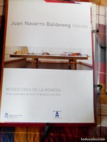 Kunst: Juan Navarro Baldeweg (Santander, 1939) cartel 48x68cms exposión FNMT 2013. En perfecto estado!